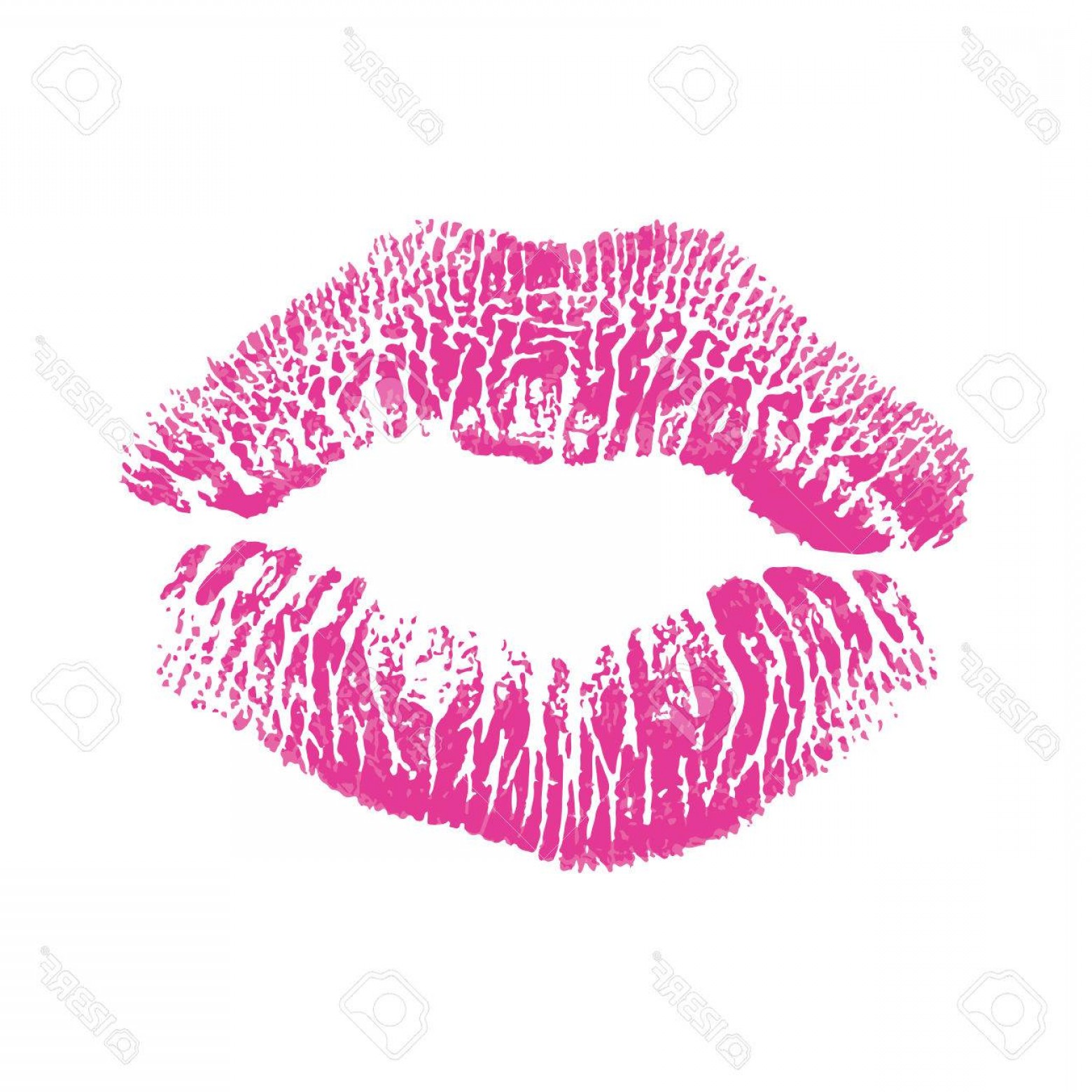 1560x1560 Photostock Vector Lipstick Kiss Isolated On White Design Element