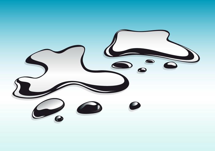700x490 Liquid Mercury Vector Illustration