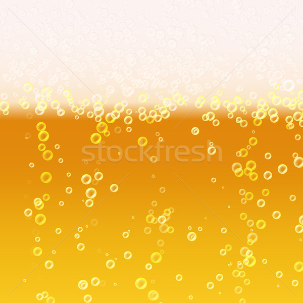 600x600 Beer Foam Background. Realistic Beer Texture. Light Bright, Bubble