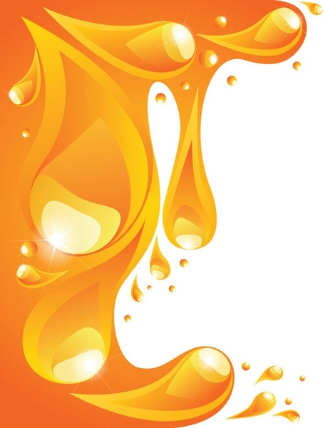 456x600 Orange Liquid Background Vector 5 Free Vector In Encapsulated