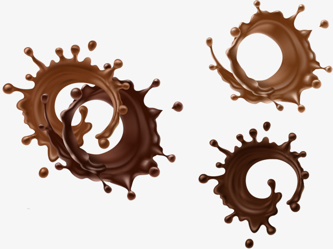 650x486 Vector Hand Painted Chocolate Liquid, Vector Diagram, Hand, Coffee