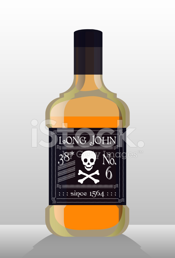 693x1024 Vector Illustration Of Liquor Bottle Alcoholic Beverage Whiskey
