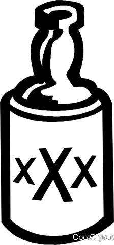 224x480 Liquor Bottle Royalty Free Vector Clip Art Illustration Vc027370