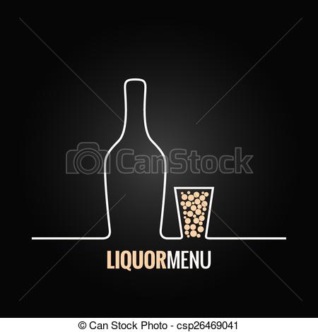 450x470 Liquor Bottle Glass Shot Design Background 8 Eps.