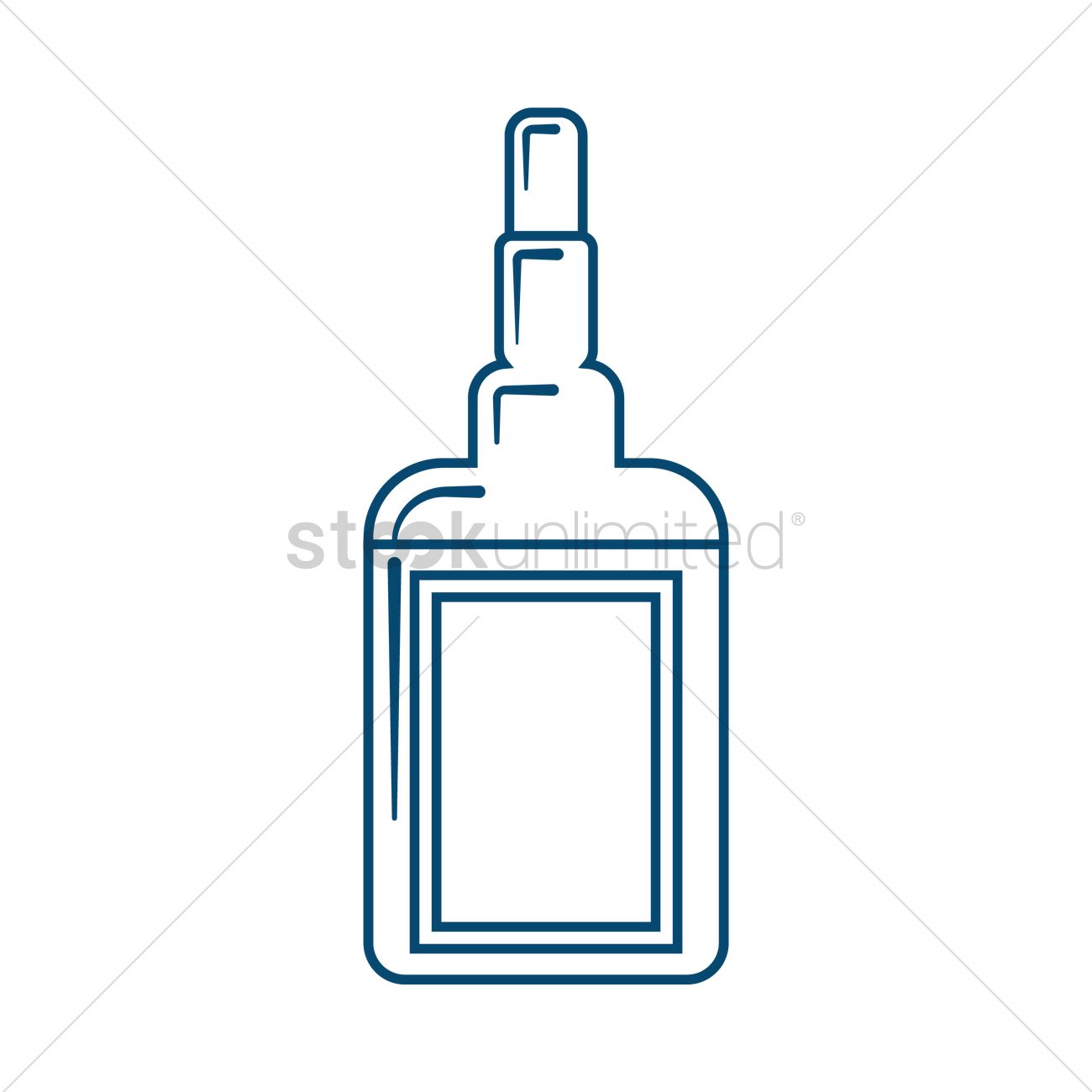 1300x1300 Bottle Of Liquor Vector Image