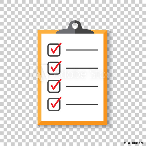500x500 To Do List Icon. Checklist, Task List Vector Illustration In Flat