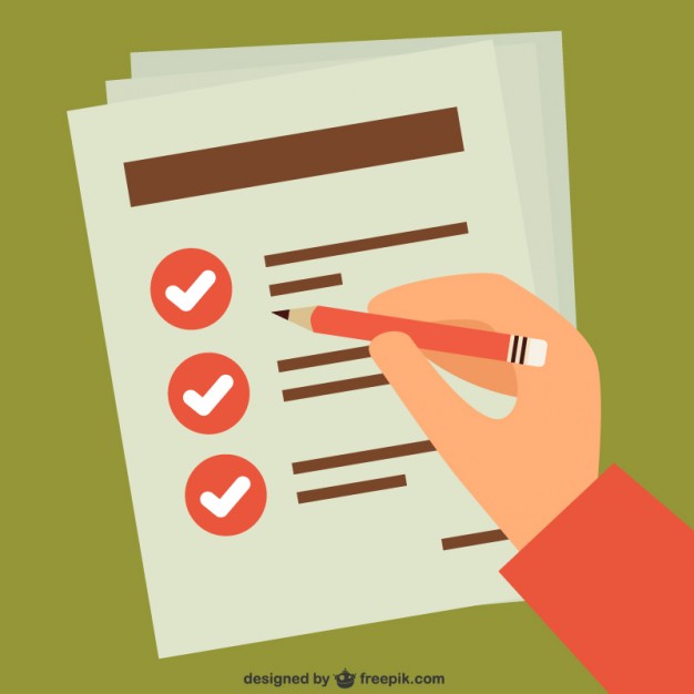 626x626 Checking Task List By Hand Vector Free Download