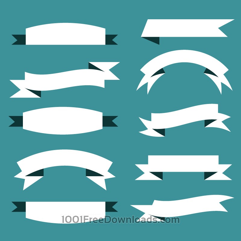 800x800 Free Vectors Vector Set Of Ribbons Ribbons