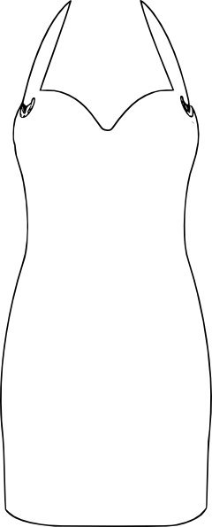 240x595 Little Black Dress Clip Art Free Vector 4vector