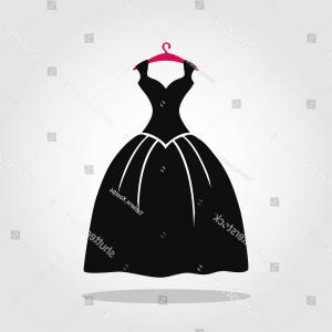 300x300 Black Dress Vector Flat Icon Gm Lazttweet