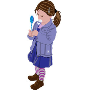 300x300 Little Girl Vector