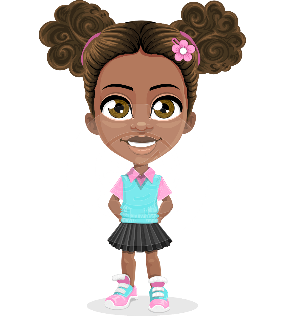 957x1060 Anita The Playful Little Girl Vector Cartoon Character Graphicmama