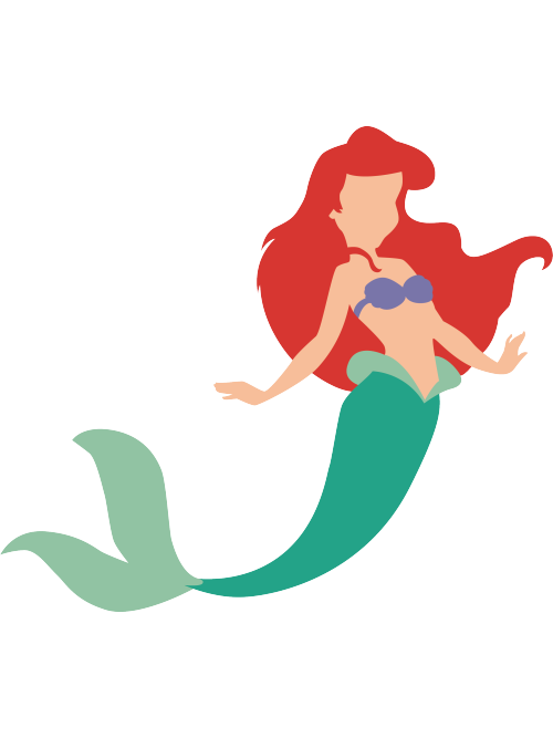 Little Mermaid Vector at GetDrawings | Free download