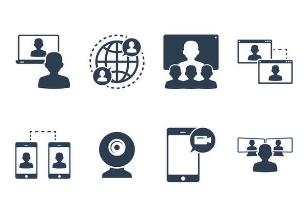 632x443 Live Chat And Webinar Icon Vectors Free Vector Download 363569