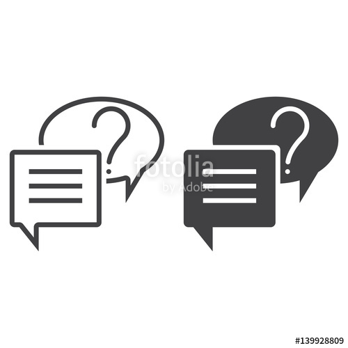 500x500 Live Chat Line Icon, Online Support Outline And Filled Vector Sign