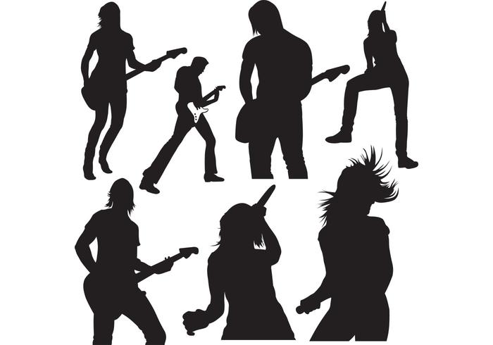 700x490 Live Music Vector Silhouettes
