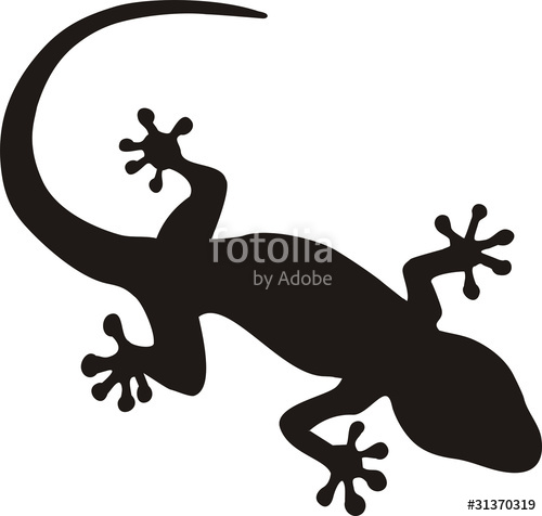 500x476 Gecko Clipart Vector