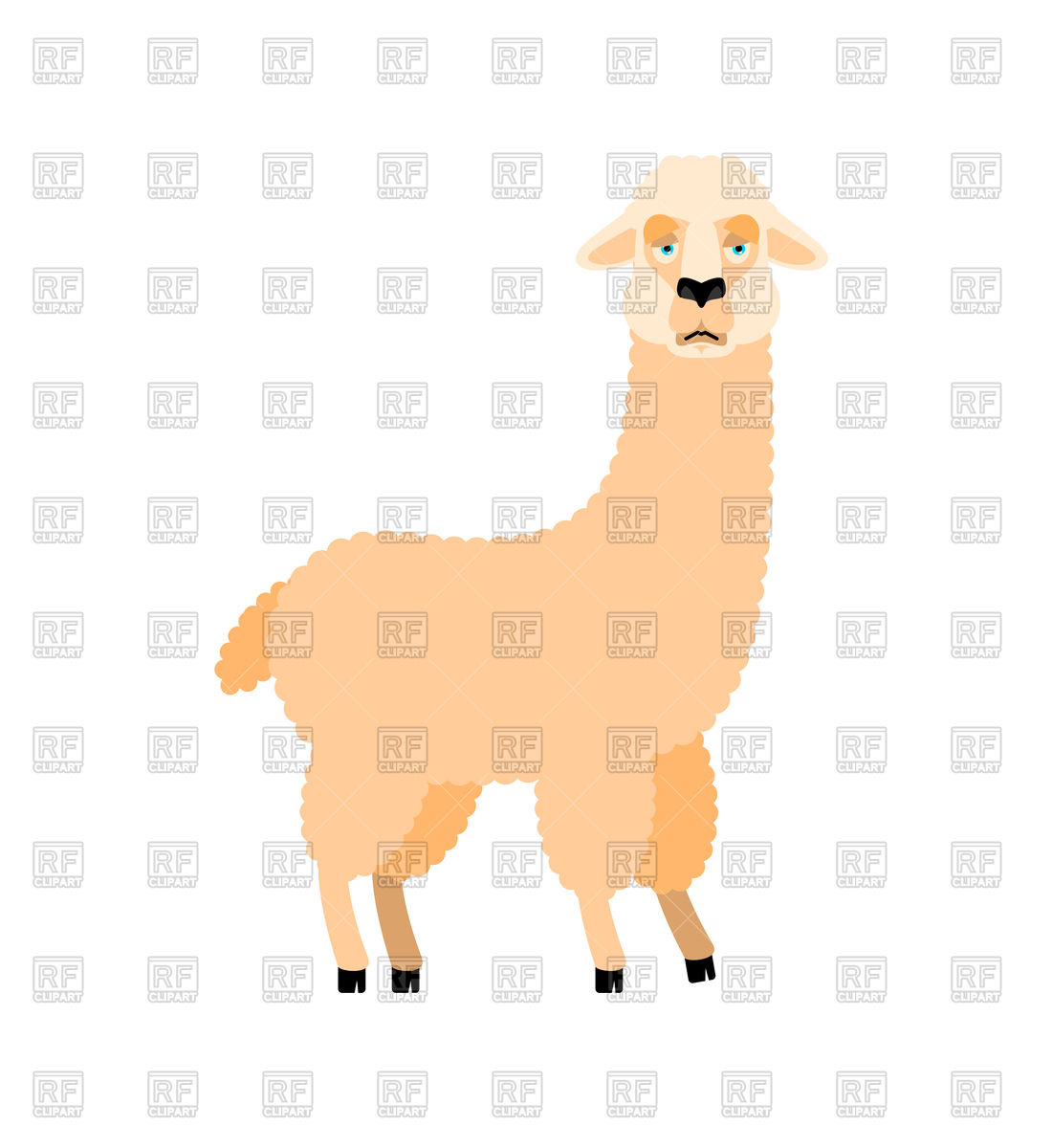 1100x1200 Llama Alpaca Sad Emoji Vector Image Vector Artwork Of Plants And