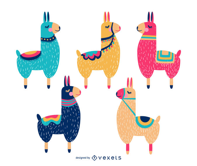 675x570 Cute Llama Cartoon Collection