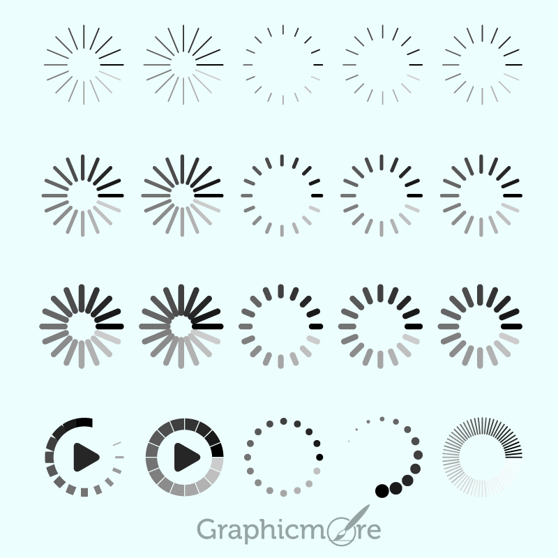 800x800 Loading Icon Design Free Vector File By Graphicmore