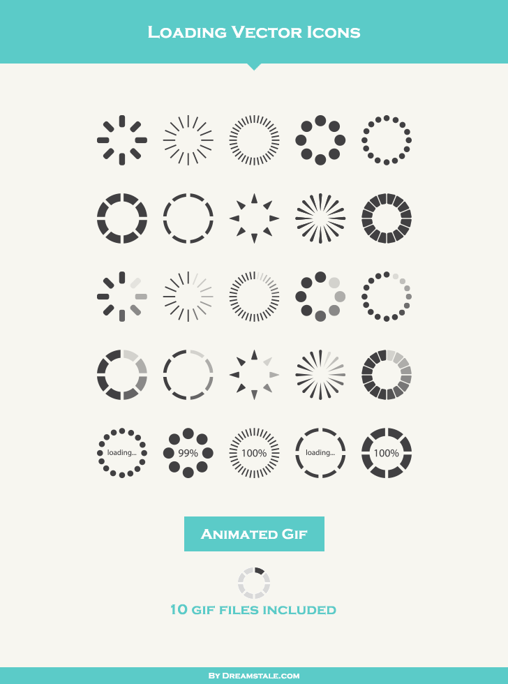 728x980 Loading Vector Icons (Freebie) On Behance