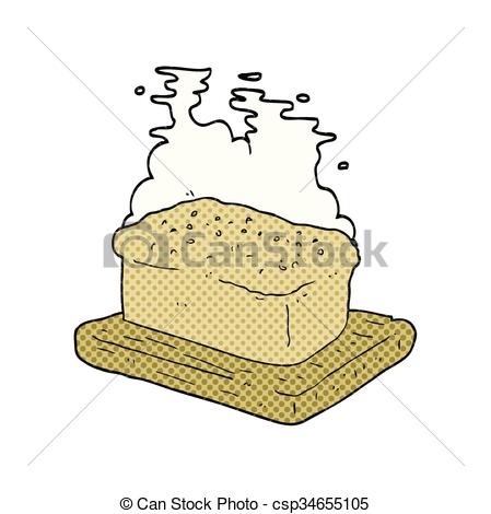 449x470 Freehand Drawn Cartoon Loaf Of Bread.