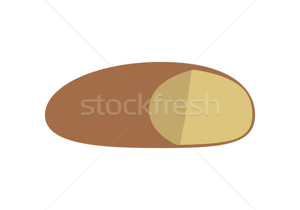 600x420 Loaf Of Bread Vector Illustration In Flat Design Vector
