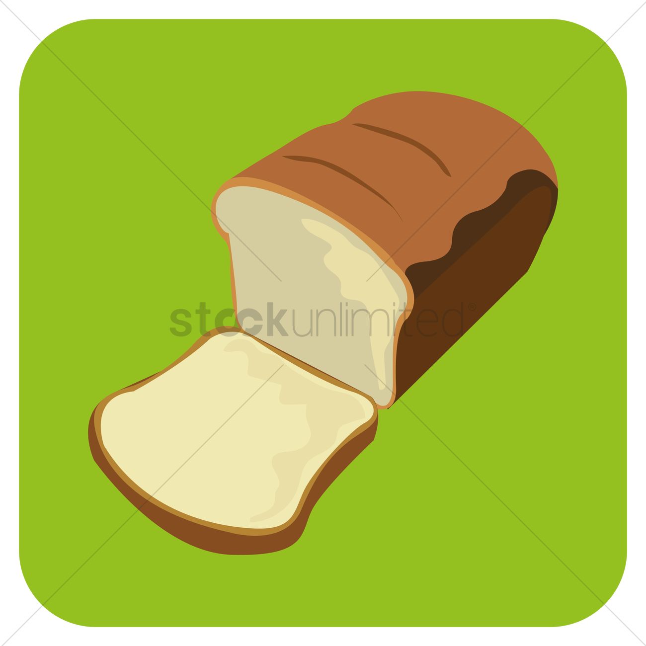 1300x1300 Loaf Of Bread Vector Image