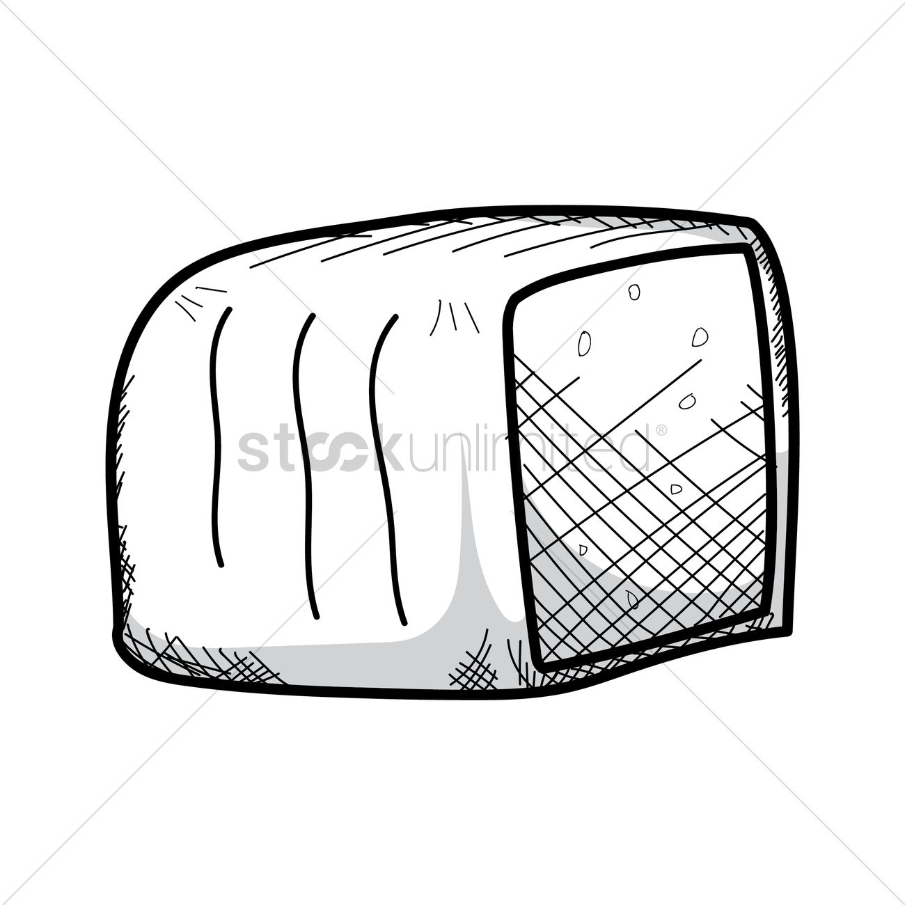 1300x1300 Loaf Of Bread Vector Image