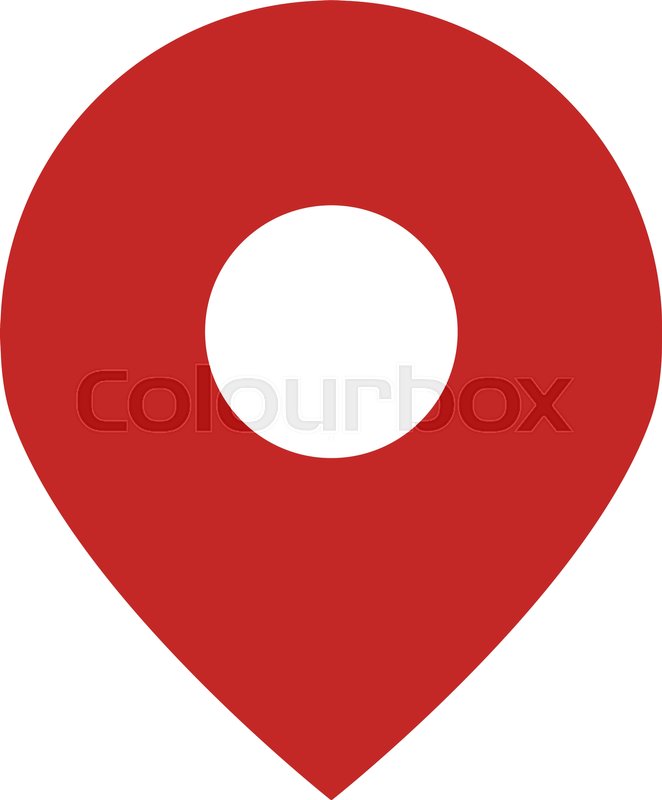 662x800 Location Pin Vector Icon Stock Vector Colourbox