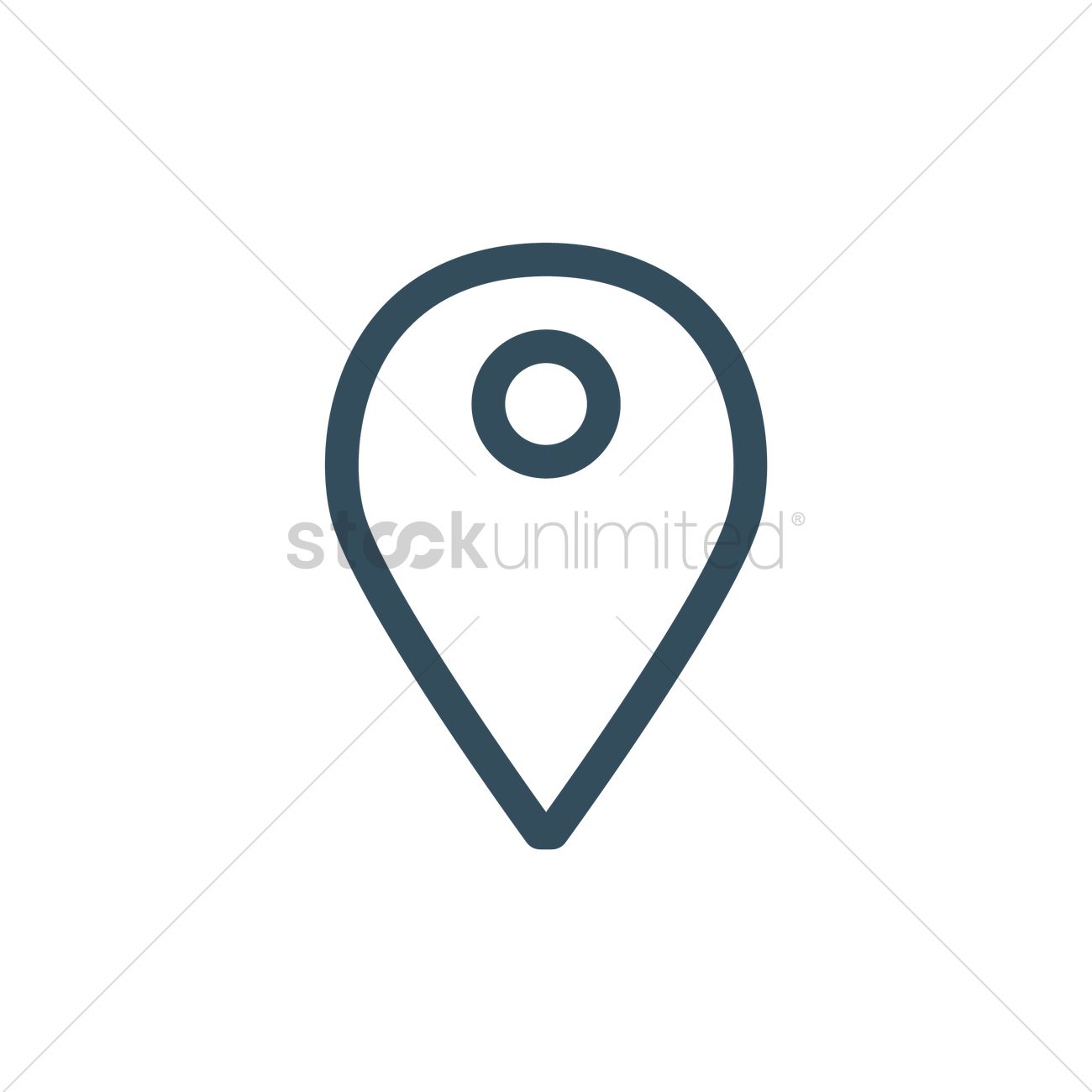 1300x1300 Location Pin Vector Image