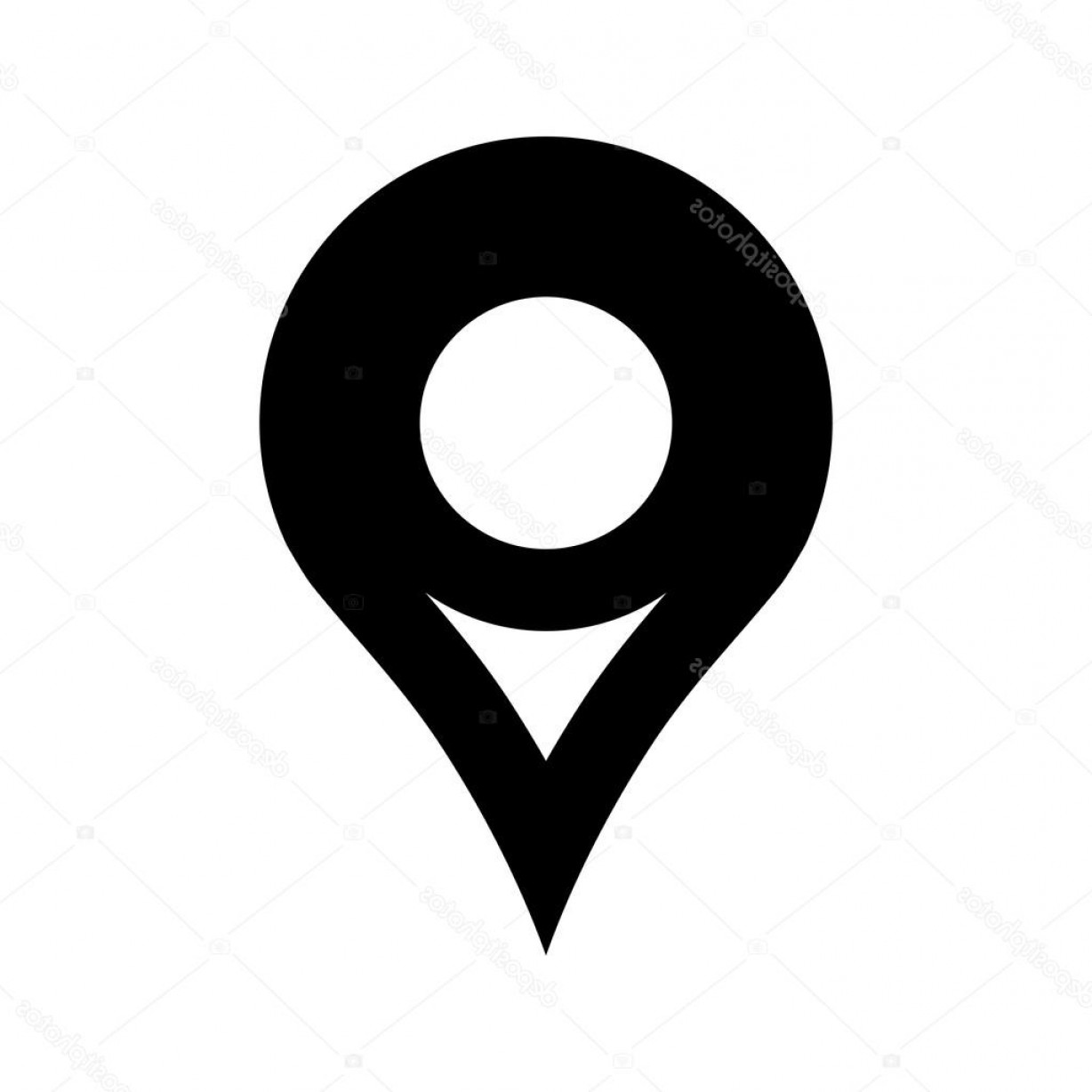 1228x1228 Stock Illustration Location Travel Geo Pin Vector Rongholland