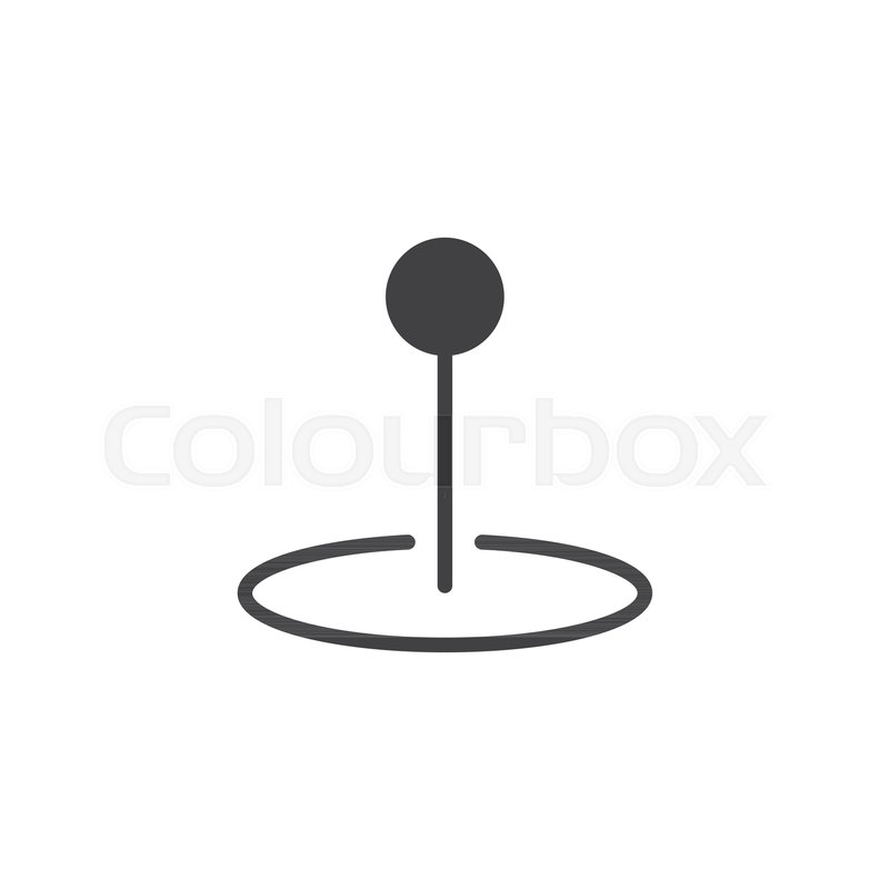 800x800 Map Location Pin Icon Vector, Filled Flat Sign, Solid Pictogram