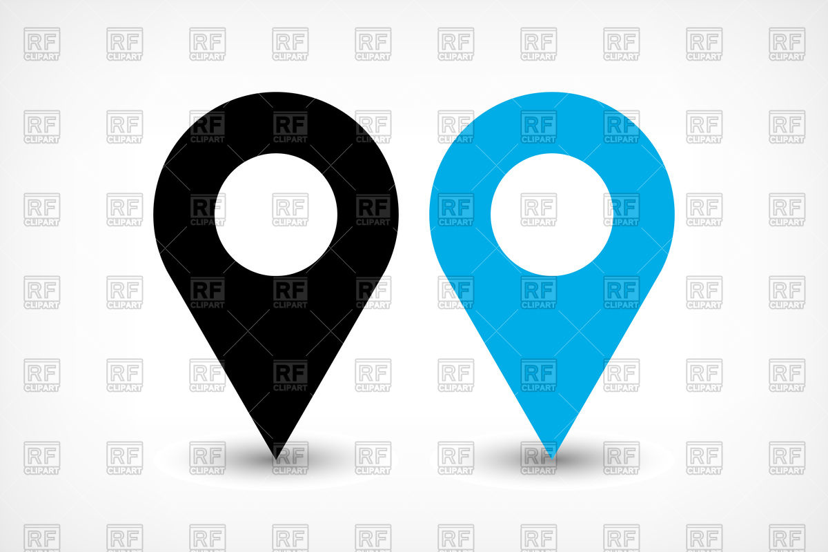 1200x800 Map Pin Sign Location Icon Vector Image Vector Artwork Of Signs