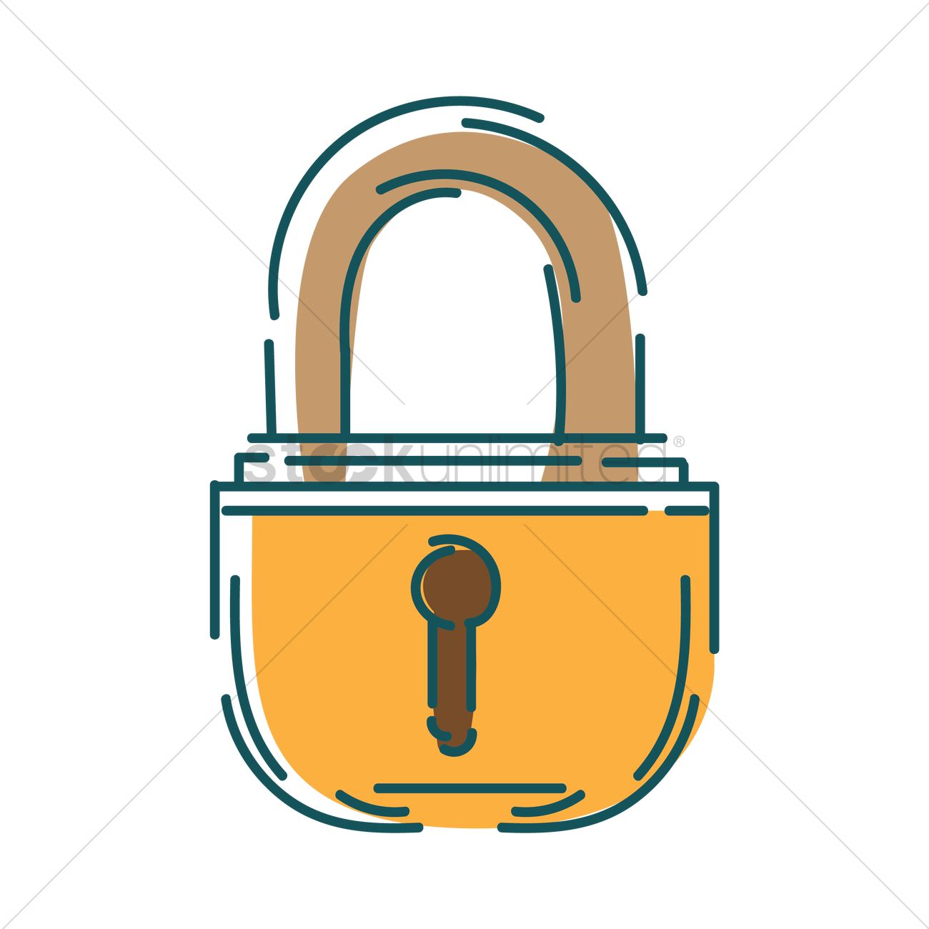 1300x1300 Lock Icon Vector Image
