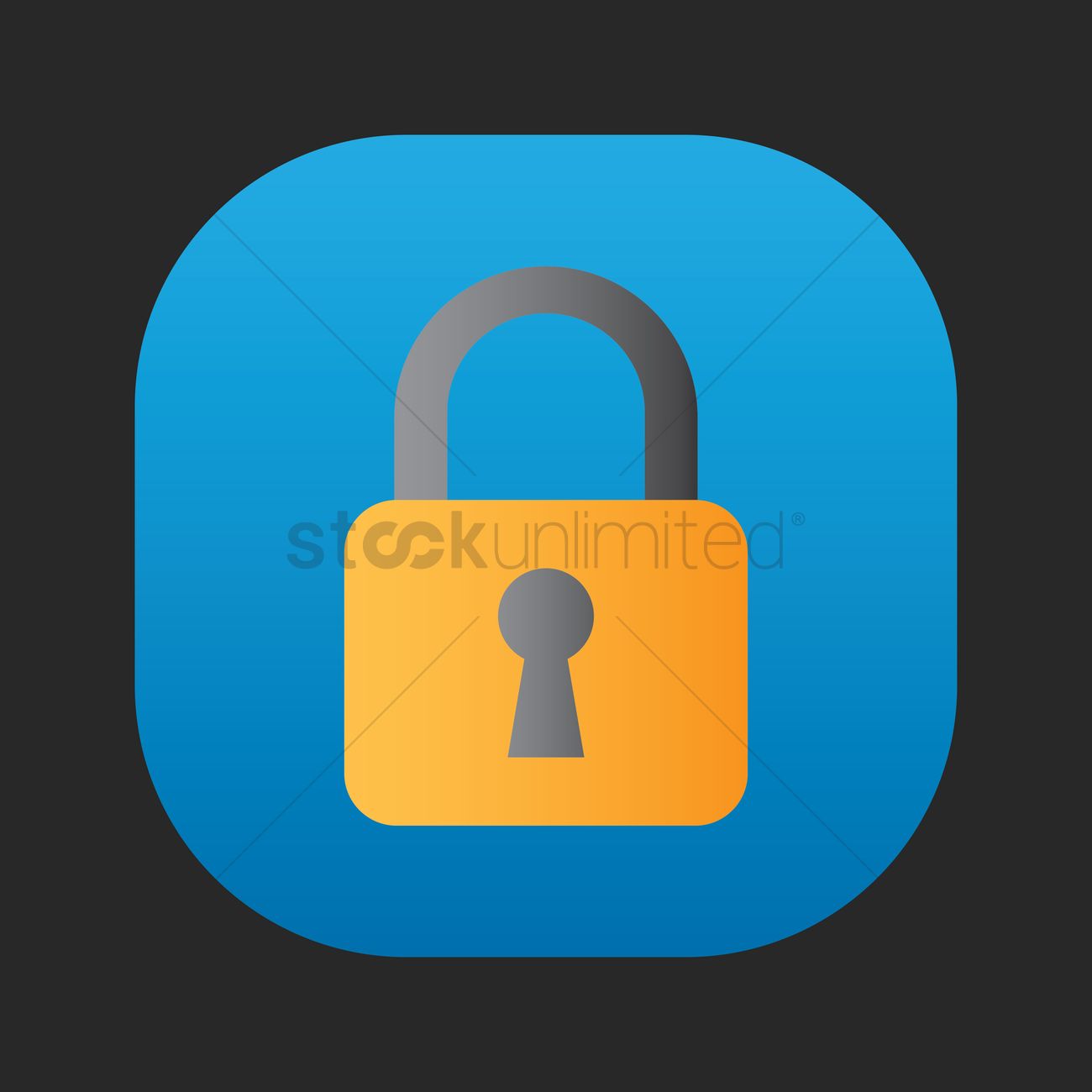 1300x1300 Lock Icon Vector Image