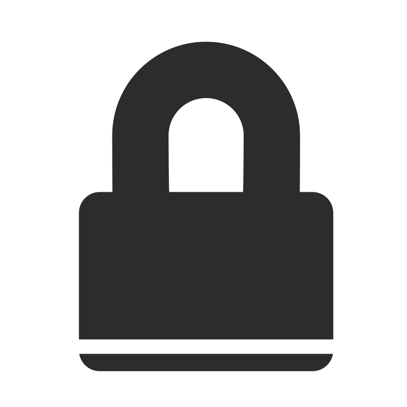 800x800 Vector Lock Icon