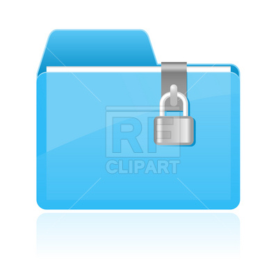 400x400 Folder With Lock Icon Vector Image Vector Artwork Of Icons And