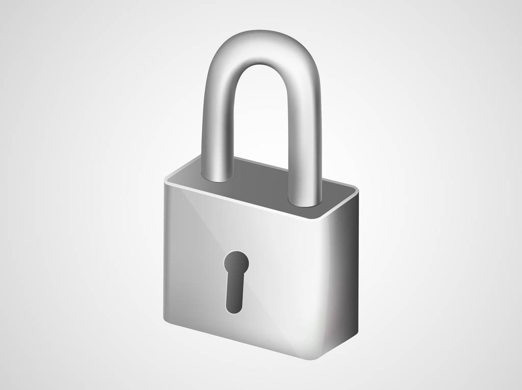 1024x765 Silver Padlock Vector Vector Art Amp Graphics