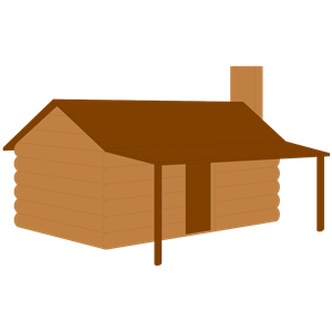 300x300 Cabin Clipart Silhouette