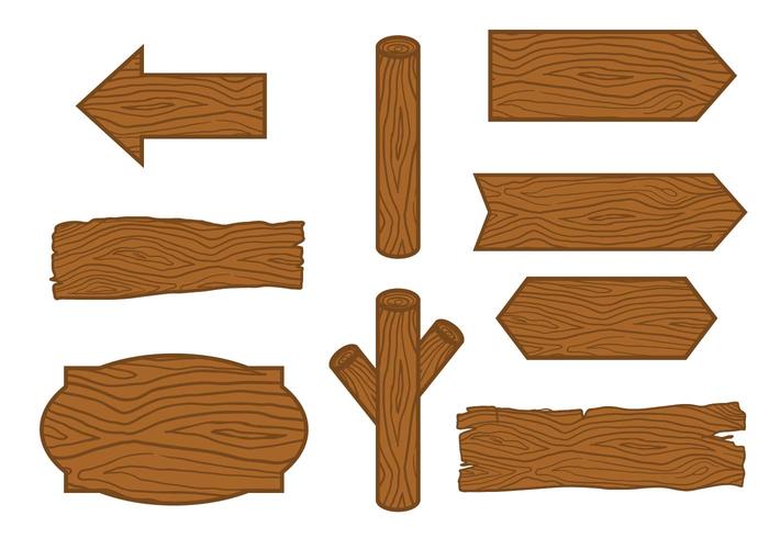 700x490 Hand Drawn Wood Logs Vector