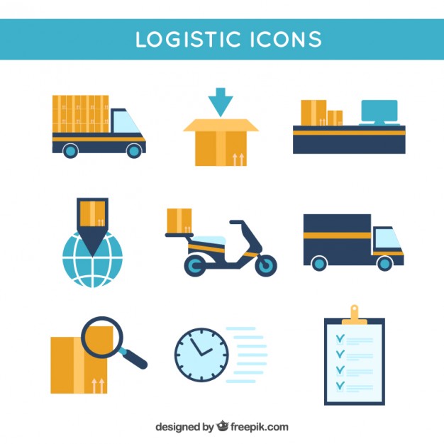 626x626 Logistic Icons Collection Vector Free Download