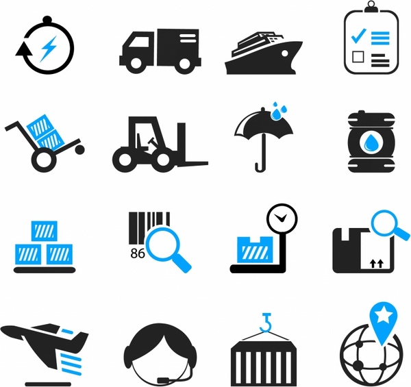 600x565 Logistics And Shipping Icons Free Vector In Adobe Illustrator Ai