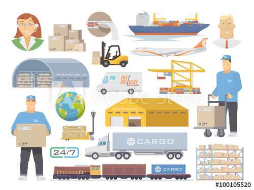 Logistics Vector at GetDrawings | Free download