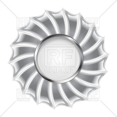 400x400 Metallic Round Frame With Swirl Border Vector Image Vector