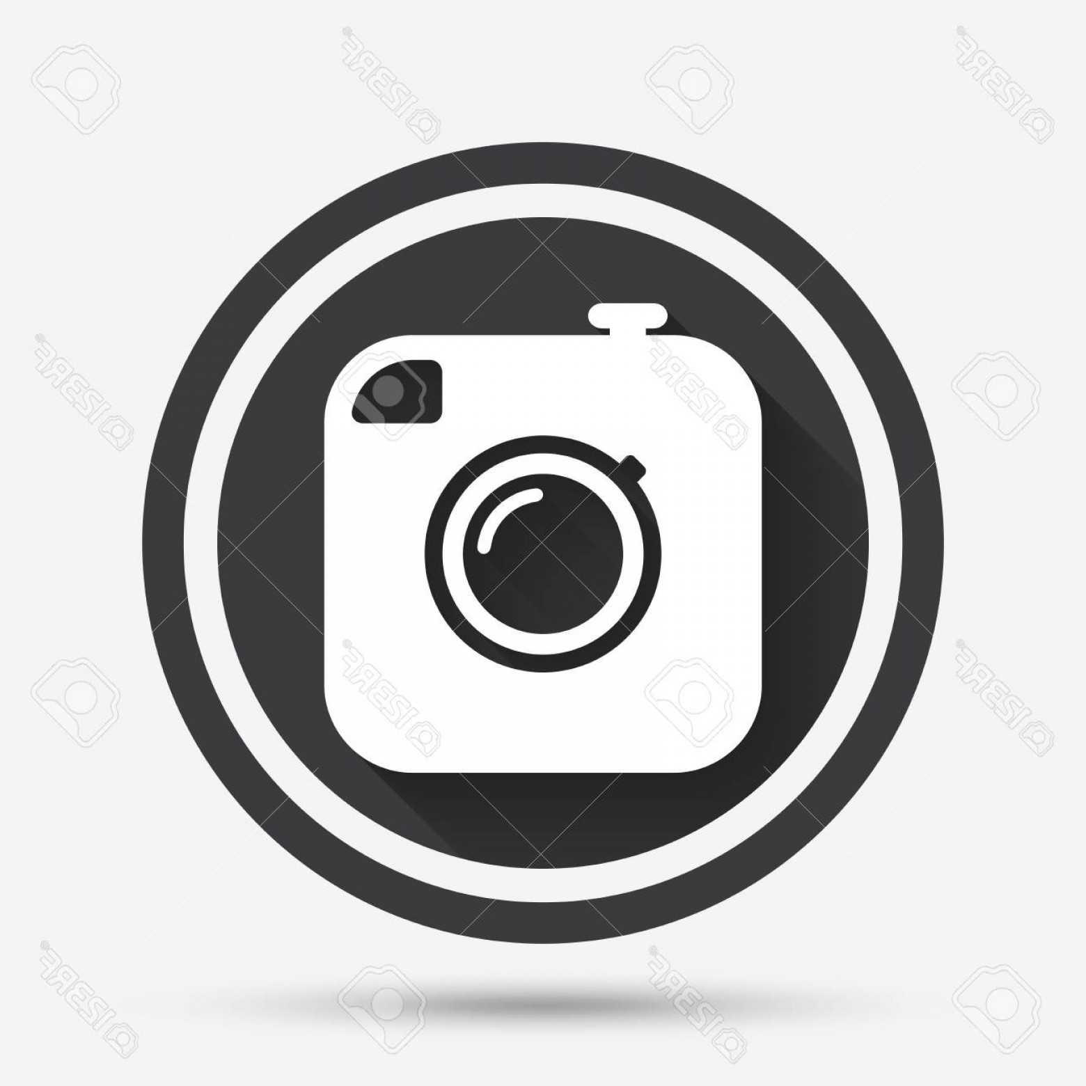 1560x1560 Photostock Vector Hipster Photo Camera Sign Icon Retro Camera