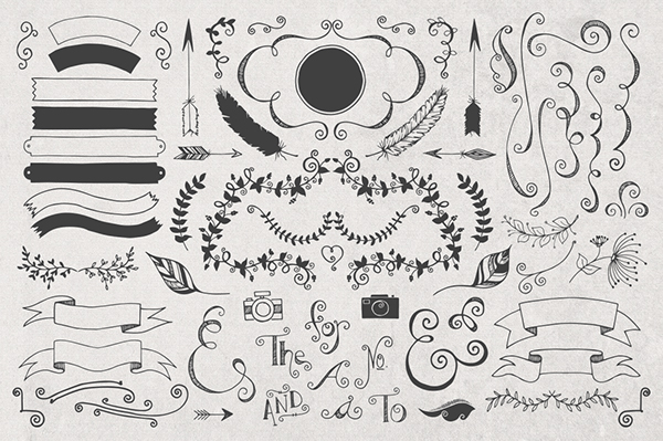 600x399 Hand Drawn Logo Templates + Elements On Behance