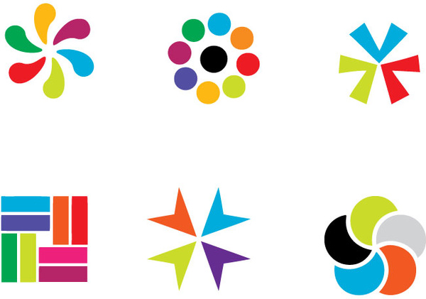 600x421 Colorful Vector Logo Elements Free Vector In Adobe Illustrator Ai