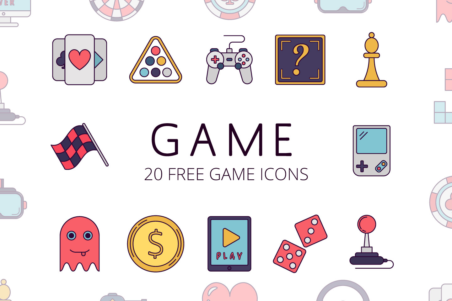 1440x960 Game Vector Free Icon Set