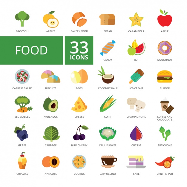 626x626 Free Food Vector Graphics And Characters For Tasty Projects